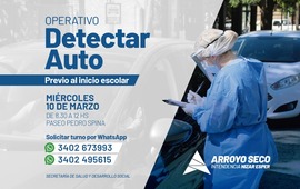 Imagen de Covid-19: Vuelve el &acute;Detectar auto&acute; para realizar detecci&oacute;n r&aacute;pida de coronavirus previa al inicio escolar