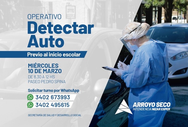 Imagen de Covid-19: Vuelve el ´Detectar auto´ para realizar detección rápida de coronavirus previa al inicio escolar