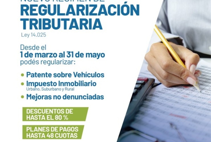 Imagen de Nuevo Régimen de Regularización Tributaria: Ley 14.025