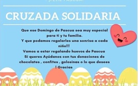 Imagen de Cruzada solidaria: Se lanza colecta para fabricar huevos de pascua