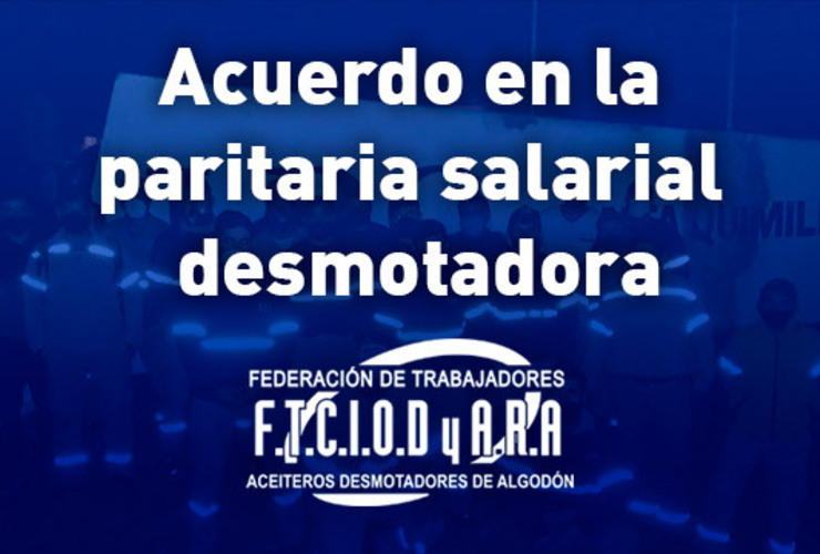 Imagen de Acuerdo en la paritaria salarial desmotadora