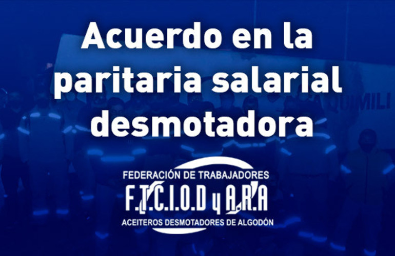 Imagen de Acuerdo en la paritaria salarial desmotadora