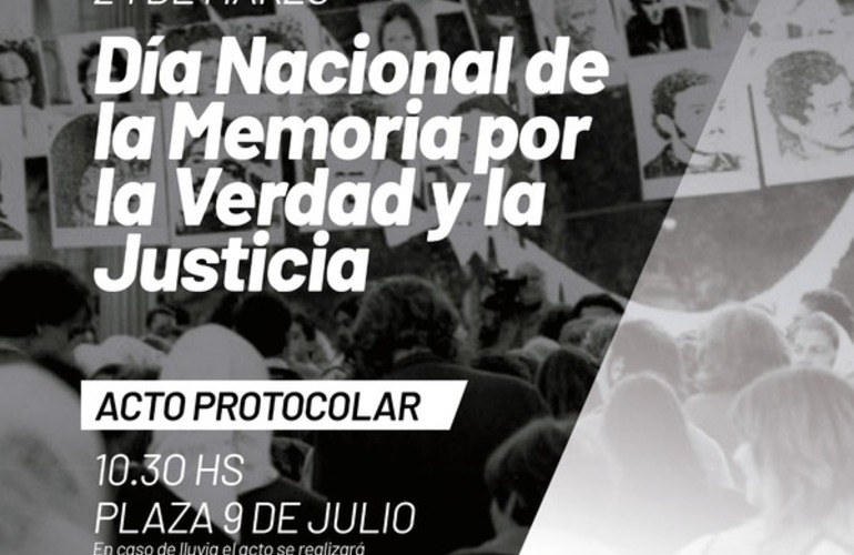 Imagen de 24 de marzo: Acto oficial por el Día Nacional de la Memoria, por la Verdad y la Justicia