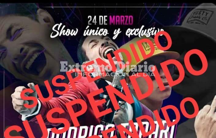 La Comuna suspendi&oacute; la realizaci&oacute;n del evento que ten&iacute;a a Rodrigo Tapari como artista principal.