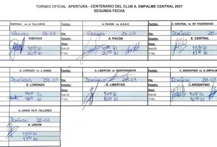 Imagen de #LigaRegionaldelSud Fecha 2 con días y horarios confirmados