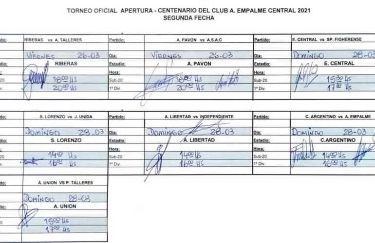 Imagen de #LigaRegionaldelSud Fecha 2 con días y horarios confirmados