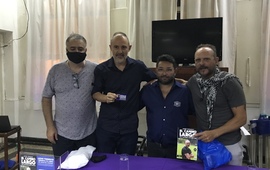 Imagen de Javier Torrente y Andr&eacute;s Schiapichetti, presentaron el libro �El Camino Largo� en la sede de A.S.A.C.