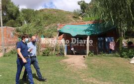 Recorri&oacute; con el presidente comunal diferentes barrios de la localidad