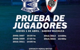 Imagen de El club River Plate, realizar&aacute; una prueba de jugadores en A.S.A.C.