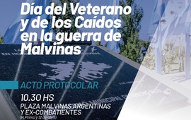 Imagen de 2 de abril: Acto protocolar por el D&iacute;a del Veterano y de los Ca&iacute;dos en la Guerra de Malvinas
