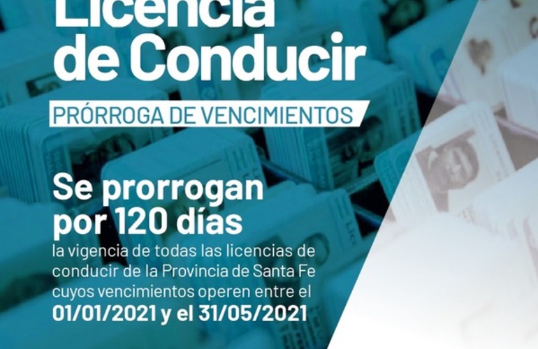 Imagen de Licencias de conducir: Prórroga de vencimientos