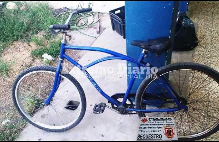 La bicicleta robada fue recuperada.
