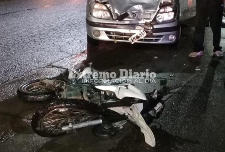 Imagen de General Lagos: Accidente con un motociclista herido