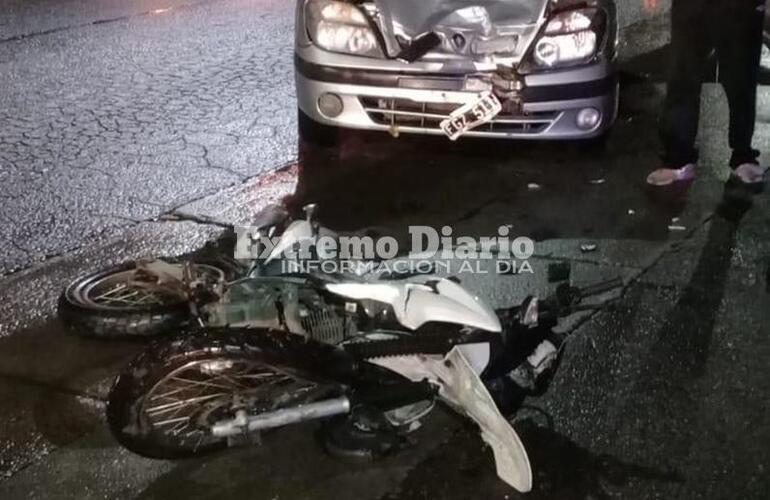 Imagen de General Lagos: Accidente con un motociclista herido