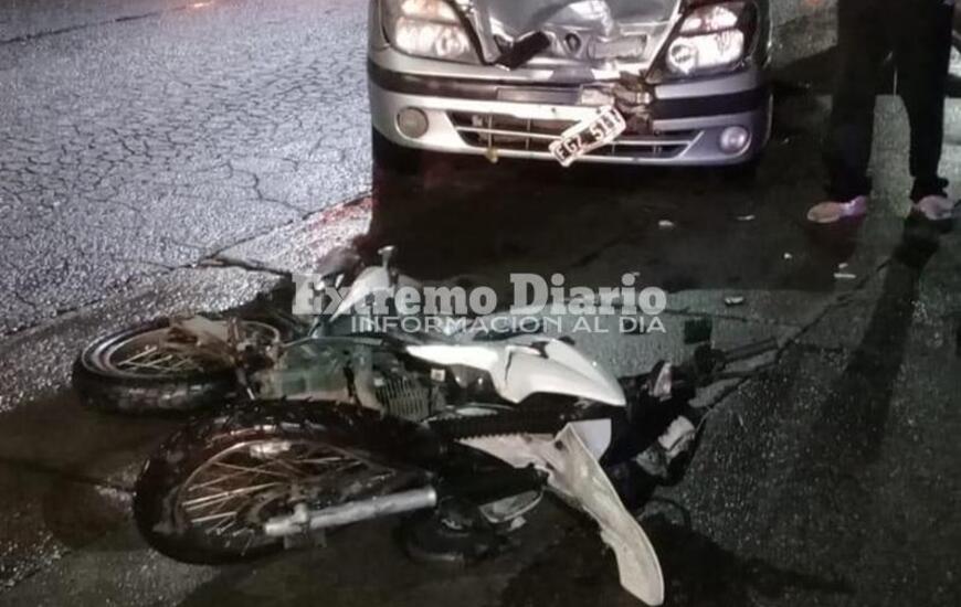 Imagen de General Lagos: Accidente con un motociclista herido