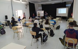 El Presidente Comunal Esteban Ferri di&oacute; la bienvenida a la primer cohorte de alumnos.