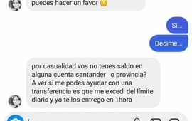 Captura de pantalla de uno de los chats con sus contactos