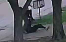 Captura de imagen del v&iacute;deo de c&aacute;maras de vecinos difundido en redes sociales