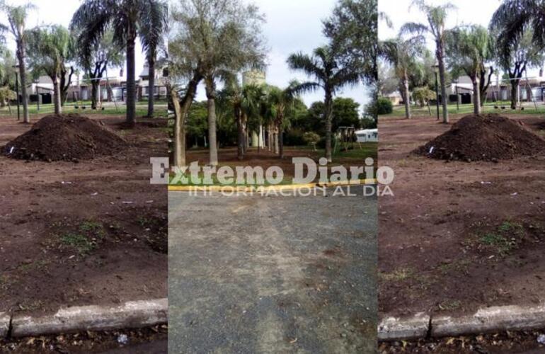 El predio está cercano al tanque de agua