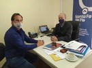 Ferri junto a Ceschi y Zorzon en Santa Fe.