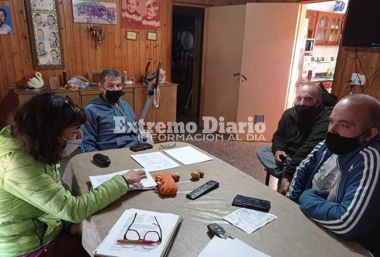 Personal de INTA visitó a los productores.