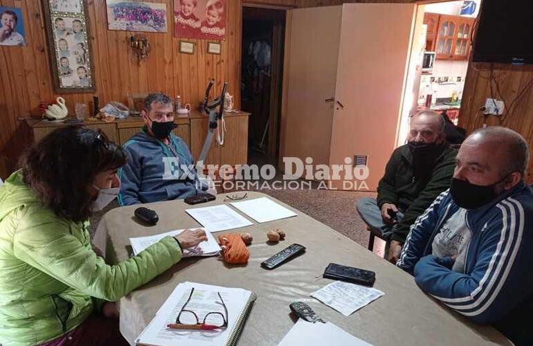 Personal de INTA visitó a los productores.