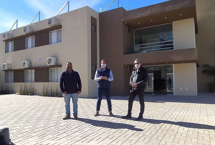 El Presidente Comunal, Esteban Ferri, recorrió las obras.