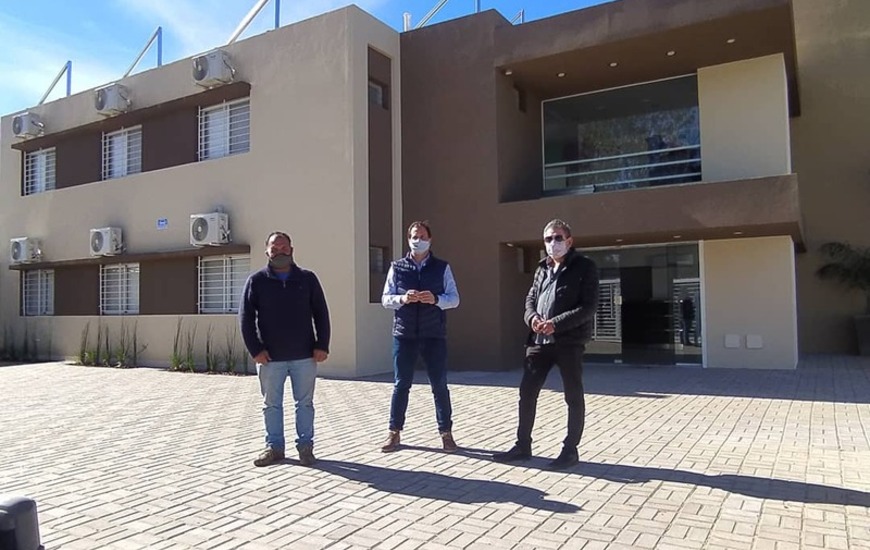 El Presidente Comunal, Esteban Ferri, recorri&oacute; las obras.