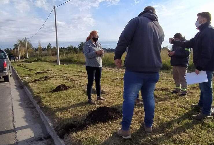 La empresa Sanimat Srl. ya inició los trabajos en el terreno.