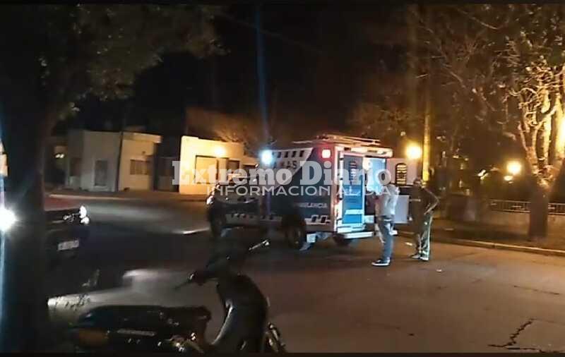Imagen de Choque entre motos con dos lesionados