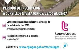 Imagen de TecnoLagos: periodo de inscripci&oacute;n a cursillos nivelatorios del ciclo lectivo 2022.