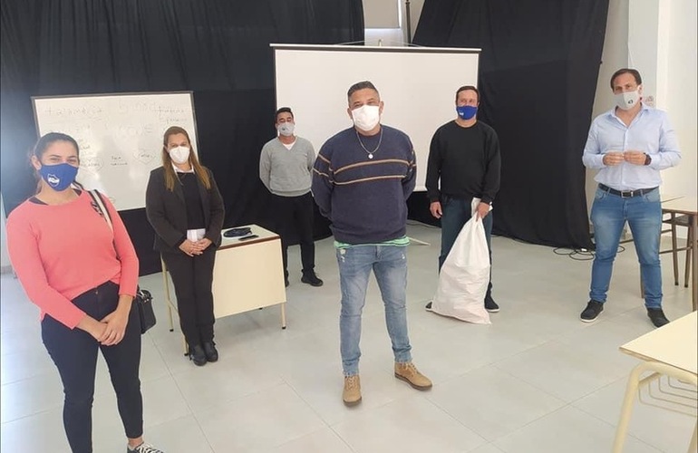 Imagen de El club Libertad, recibió aporte económico local y provincial.