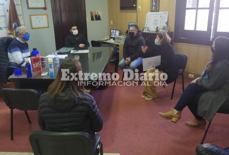 La reunión se realizó esta mañana en el despacho del intendente