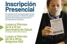 Imagen de Vacunaci&oacute;n Covid - 19: Inscripci&oacute;n presencial