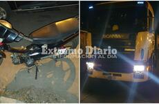 Imagen de Secuestran moto y cami&oacute;n