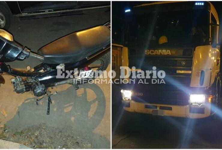 Imagen de Secuestran moto y camión