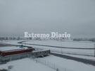 El Oscar Cabalén también se vio cubierto de nieve en esta muestra anticipada del duro invierno que se avecina en el país. Una gran diferencia con otros años en que para esta misma época del año se realizaron carreras.
