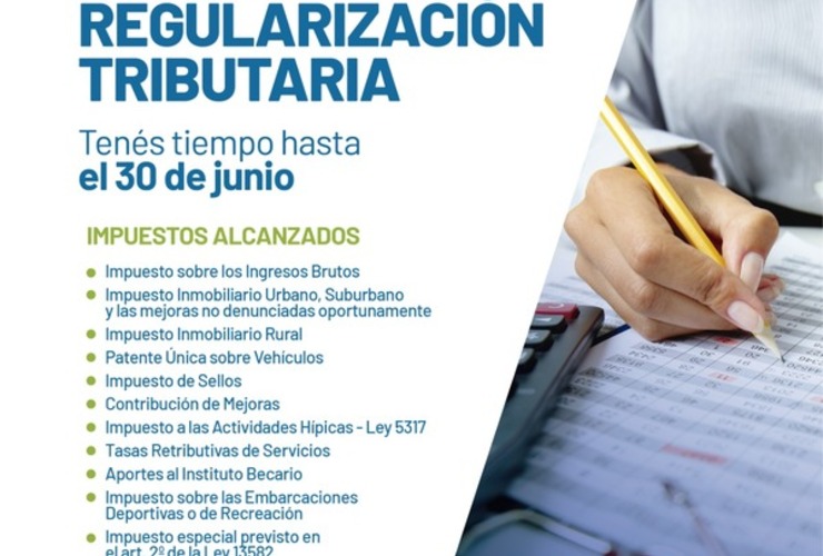 Imagen de Nuevo régimen de regularización tributaria: Moratoria 2021, prórroga hasta el 30 de junio