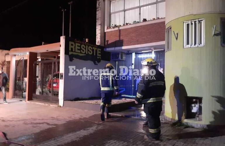 Imagen de San Martín al 100: Principio de incendio en gimnasio