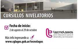 Imagen de TecnoLagos: cierre de inscripci&oacute;n de Cursillos Nivelatorios. La fecha de inicio ser&aacute; del 2/08 al 29/10.