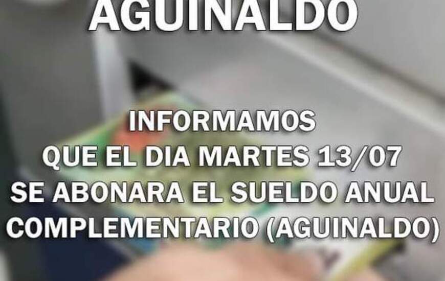 Imagen de Ma&ntilde;ana se pagar&aacute;n m&aacute;s de 13 millones de pesos para aguinaldo