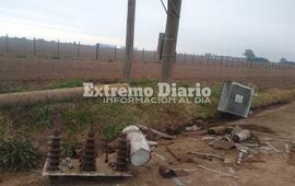 El trafo se encontraba entre Fighiera y el arroyo Pav&oacute;n
