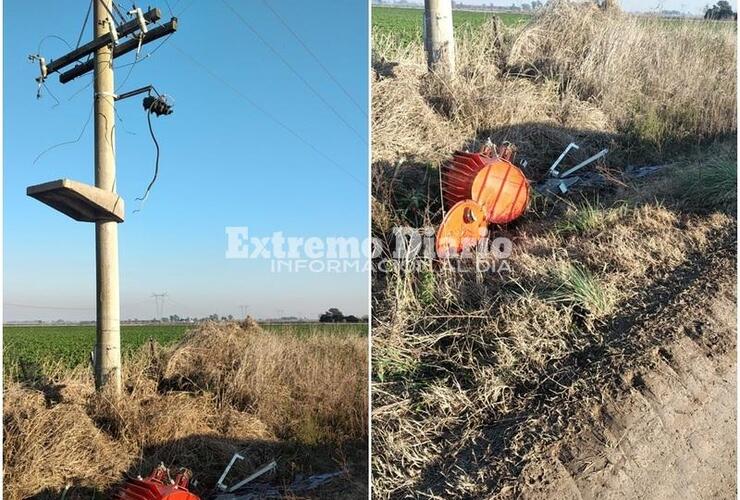 Imagen de Destruyen transformador de la EPE y se roban el cobre