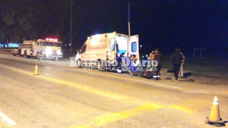 El conductor es oriundo de Pav&oacute;n y sufri&oacute; traumatismo de rodilla.