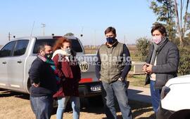 Stangoni y funcionarios provinciales recorrieron el sector