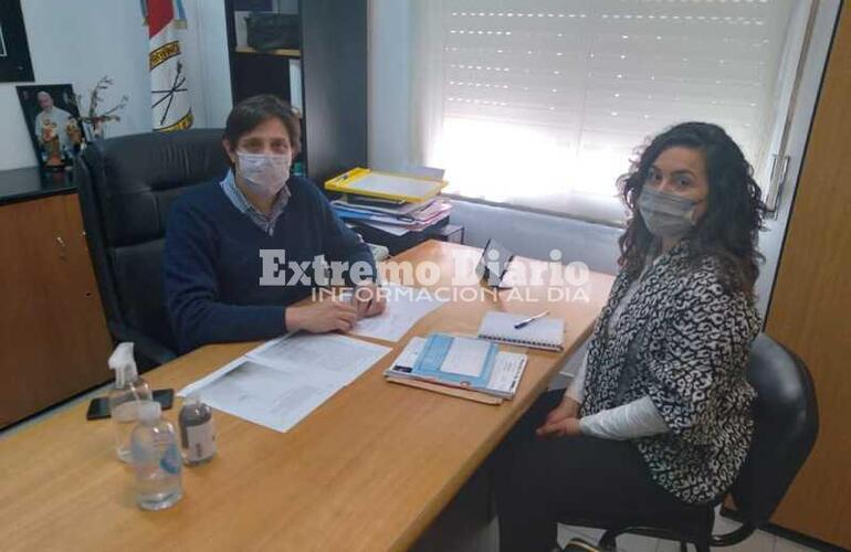 Stangoni recibió a la funcionaria provincial Paula Álvarez