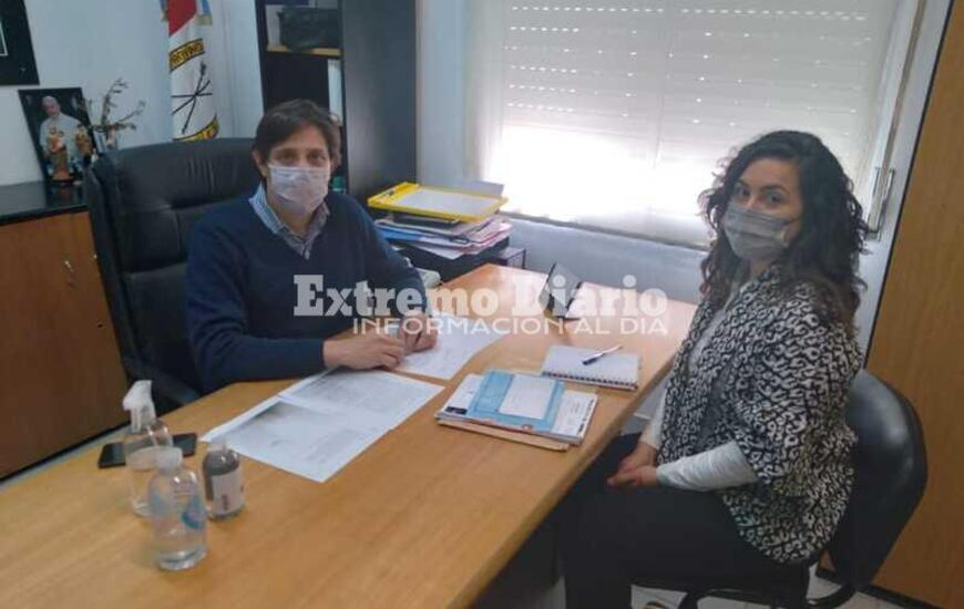 Stangoni recibi&oacute; a la funcionaria provincial Paula &Aacute;lvarez
