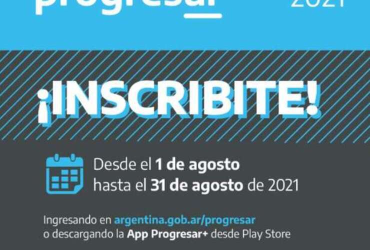 Imagen de Progresar reabre su inscripción hasta el 31 de agosto