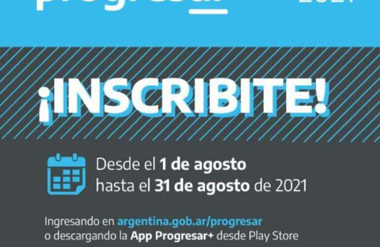 Imagen de Progresar reabre su inscripción hasta el 31 de agosto