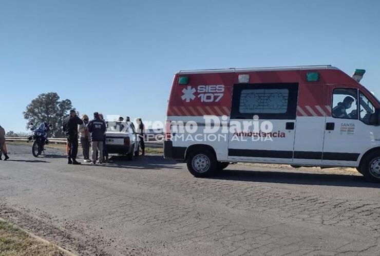 Imagen de Puente autopista: Accidente en ingreso a Arroyo Seco